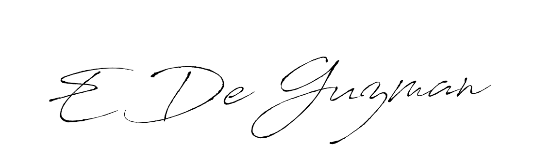 Make a beautiful signature design for name E De Guzman. Use this online signature maker to create a handwritten signature for free. E De Guzman signature style 6 images and pictures png