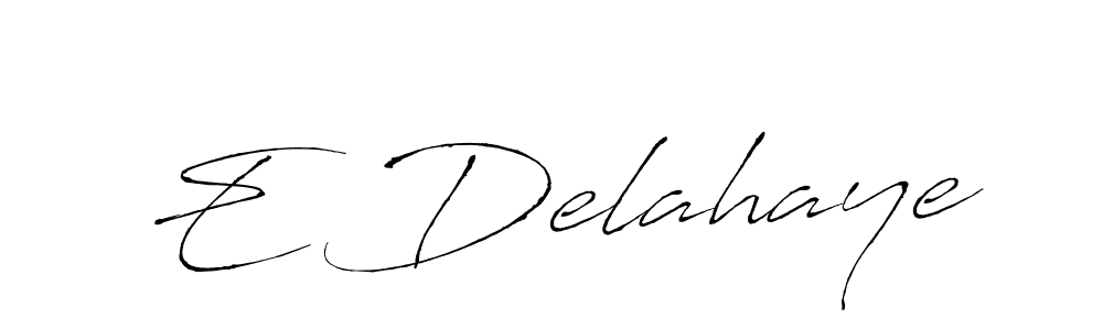 Also we have E Delahaye name is the best signature style. Create professional handwritten signature collection using Antro_Vectra autograph style. E Delahaye signature style 6 images and pictures png