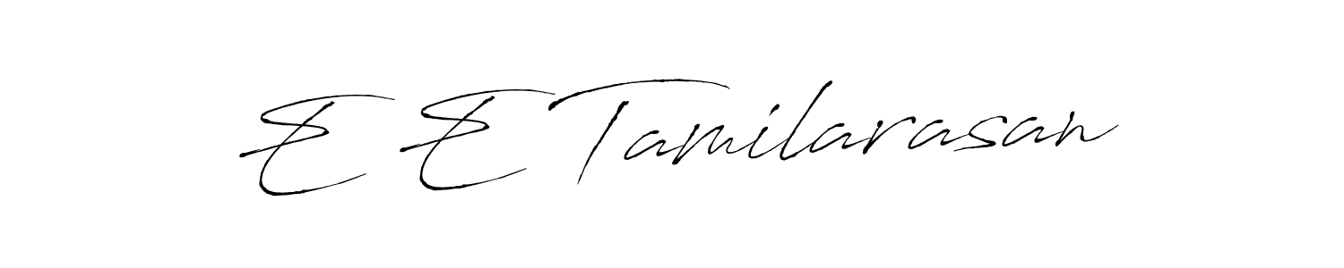 Use a signature maker to create a handwritten signature online. With this signature software, you can design (Antro_Vectra) your own signature for name E E Tamilarasan. E E Tamilarasan signature style 6 images and pictures png