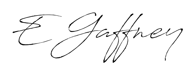 Enhance your business communications with E Gaffney signature in Antro_Vectra lettering. Clean, modern, and universally compatible. E Gaffney signature style 6 images and pictures png