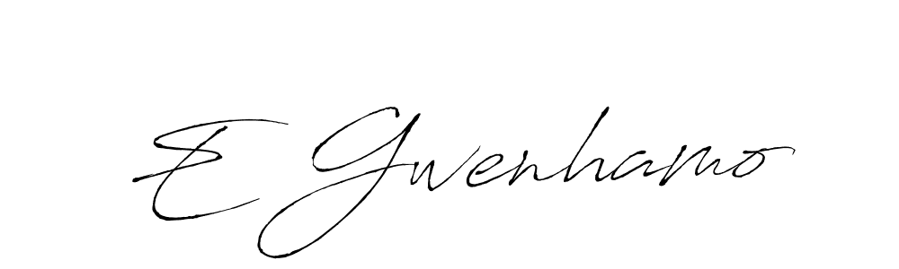 Make a beautiful signature design for name E Gwenhamo. Use this online signature maker to create a handwritten signature for free. E Gwenhamo signature style 6 images and pictures png