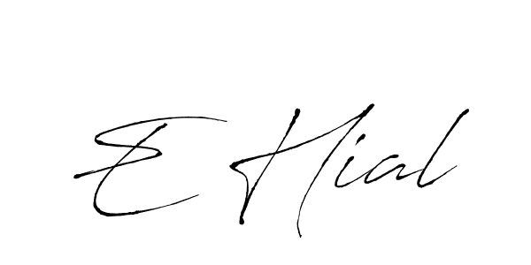 Make a beautiful signature design for name E Hial. Use this online signature maker to create a handwritten signature for free. E Hial signature style 6 images and pictures png