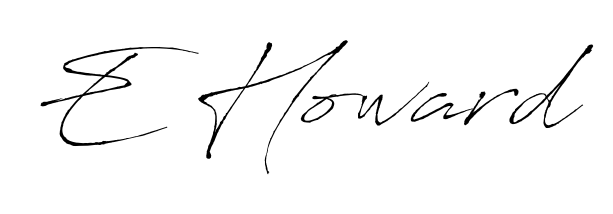 Make a beautiful signature design for name E Howard. Use this online signature maker to create a handwritten signature for free. E Howard signature style 6 images and pictures png