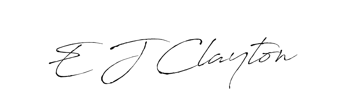 Also we have E J Clayton name is the best signature style. Create professional handwritten signature collection using Antro_Vectra autograph style. E J Clayton signature style 6 images and pictures png