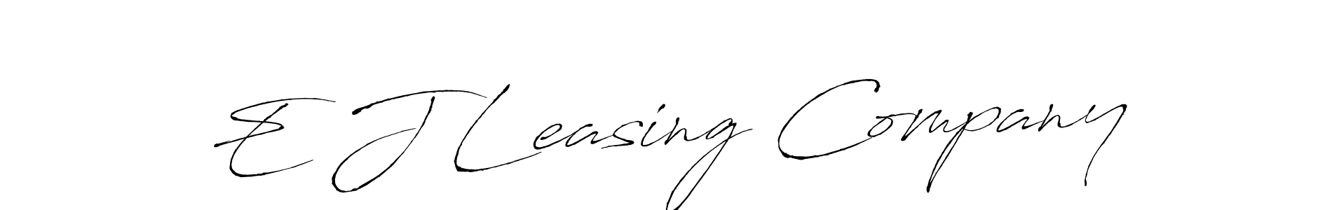 How to make E J Leasing Company signature? Antro_Vectra is a professional autograph style. Create handwritten signature for E J Leasing Company name. E J Leasing Company signature style 6 images and pictures png