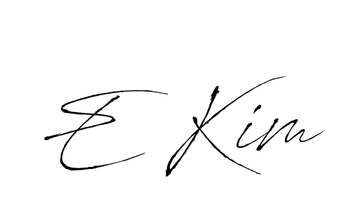Similarly Antro_Vectra is the best handwritten signature design. Signature creator online .You can use it as an online autograph creator for name E Kim. E Kim signature style 6 images and pictures png