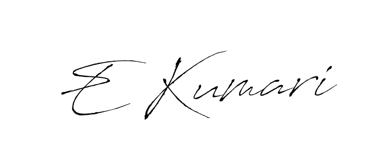 Also we have E Kumari name is the best signature style. Create professional handwritten signature collection using Antro_Vectra autograph style. E Kumari signature style 6 images and pictures png