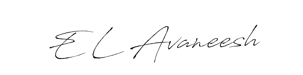 Make a beautiful signature design for name E L Avaneesh. Use this online signature maker to create a handwritten signature for free. E L Avaneesh signature style 6 images and pictures png
