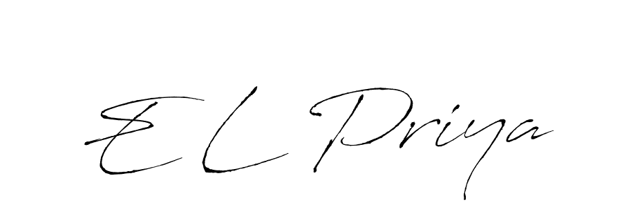 How to Draw E L Priya signature style? Antro_Vectra is a latest design signature styles for name E L Priya. E L Priya signature style 6 images and pictures png