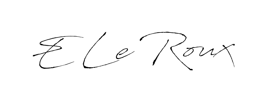 Also we have E Le Roux name is the best signature style. Create professional handwritten signature collection using Antro_Vectra autograph style. E Le Roux signature style 6 images and pictures png