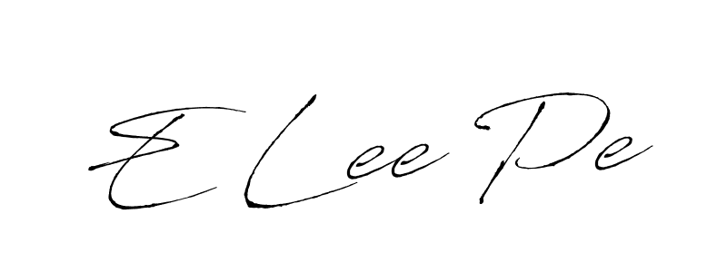 You should practise on your own different ways (Antro_Vectra) to write your name (E Lee Pe) in signature. don't let someone else do it for you. E Lee Pe signature style 6 images and pictures png