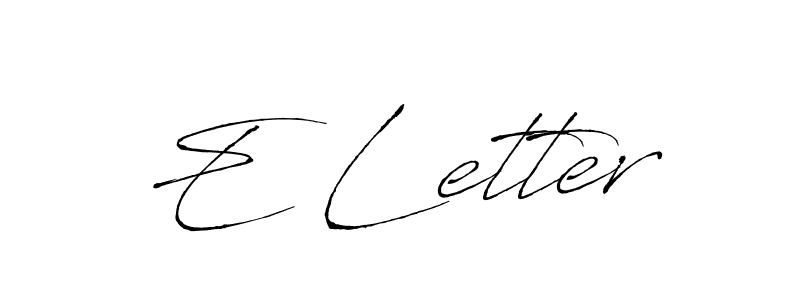 Also we have E Letter name is the best signature style. Create professional handwritten signature collection using Antro_Vectra autograph style. E Letter signature style 6 images and pictures png