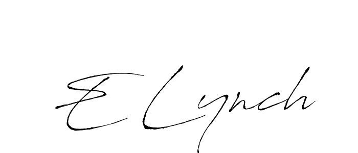 if you are searching for the best signature style for your name E Lynch. so please give up your signature search. here we have designed multiple signature styles  using Antro_Vectra. E Lynch signature style 6 images and pictures png