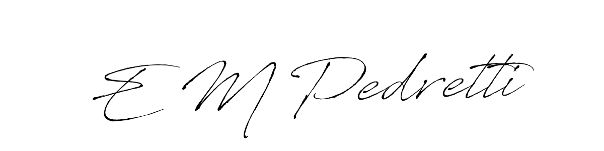 Check out images of Autograph of E M Pedretti name. Actor E M Pedretti Signature Style. Antro_Vectra is a professional sign style online. E M Pedretti signature style 6 images and pictures png