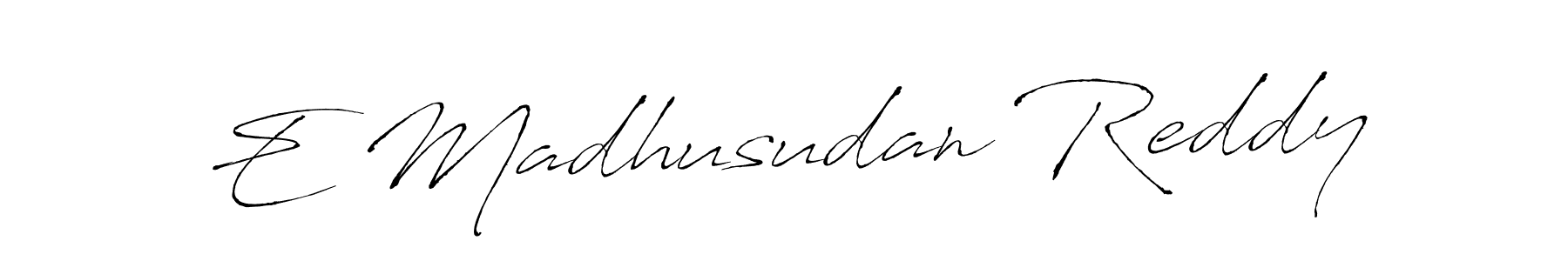 Make a beautiful signature design for name E Madhusudan Reddy. Use this online signature maker to create a handwritten signature for free. E Madhusudan Reddy signature style 6 images and pictures png
