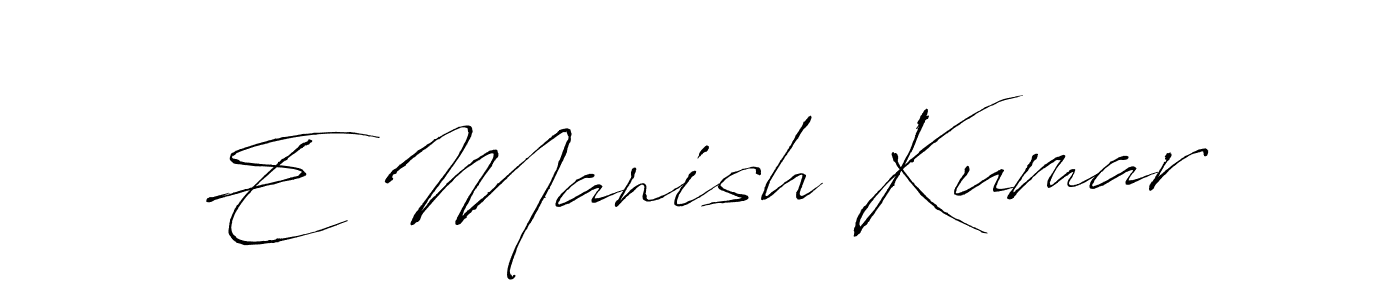 Also You can easily find your signature by using the search form. We will create E Manish Kumar name handwritten signature images for you free of cost using Antro_Vectra sign style. E Manish Kumar signature style 6 images and pictures png