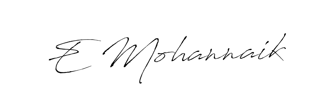 if you are searching for the best signature style for your name E Mohannaik. so please give up your signature search. here we have designed multiple signature styles  using Antro_Vectra. E Mohannaik signature style 6 images and pictures png