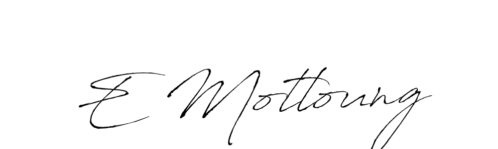 Make a beautiful signature design for name E Motloung. Use this online signature maker to create a handwritten signature for free. E Motloung signature style 6 images and pictures png