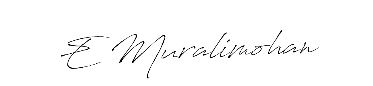 How to Draw E Muralimohan signature style? Antro_Vectra is a latest design signature styles for name E Muralimohan. E Muralimohan signature style 6 images and pictures png