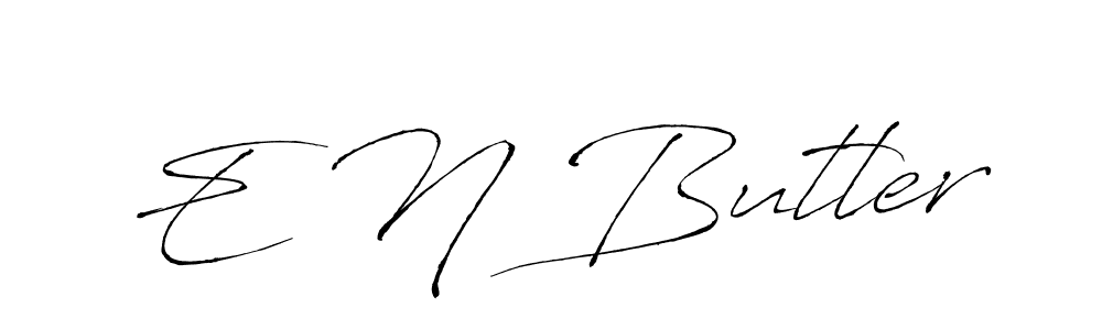 Use a signature maker to create a handwritten signature online. With this signature software, you can design (Antro_Vectra) your own signature for name E N Butler. E N Butler signature style 6 images and pictures png