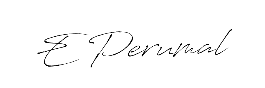 E Perumal stylish signature style. Best Handwritten Sign (Antro_Vectra) for my name. Handwritten Signature Collection Ideas for my name E Perumal. E Perumal signature style 6 images and pictures png