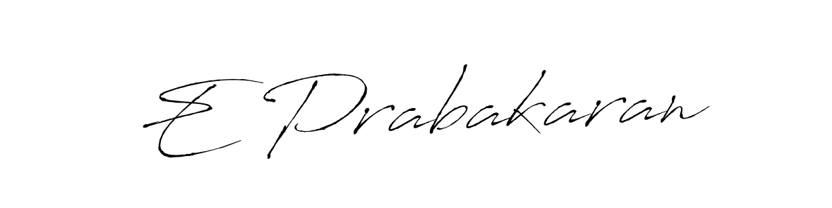 The best way (Antro_Vectra) to make a short signature is to pick only two or three words in your name. The name E Prabakaran include a total of six letters. For converting this name. E Prabakaran signature style 6 images and pictures png