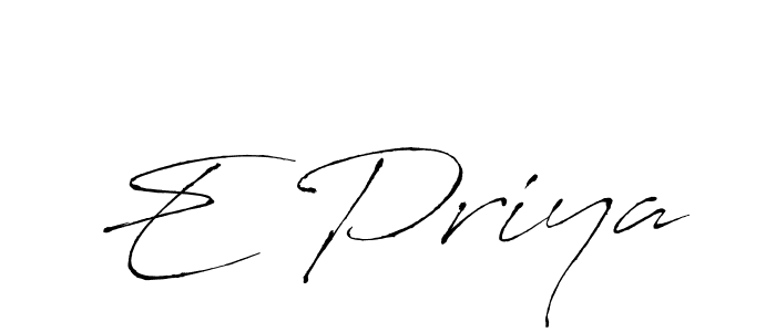 How to Draw E Priya signature style? Antro_Vectra is a latest design signature styles for name E Priya. E Priya signature style 6 images and pictures png