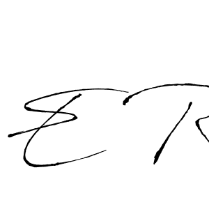 Also You can easily find your signature by using the search form. We will create E R name handwritten signature images for you free of cost using Antro_Vectra sign style. E R signature style 6 images and pictures png