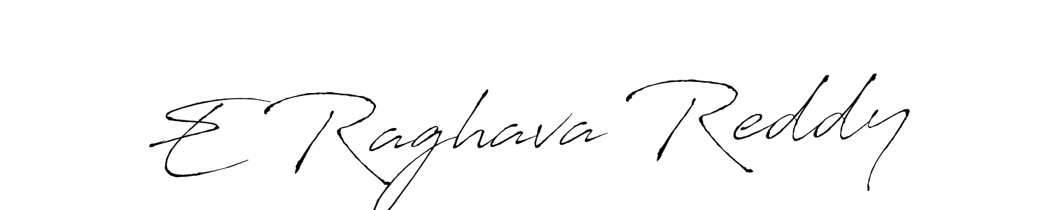 Create a beautiful signature design for name E Raghava Reddy. With this signature (Antro_Vectra) fonts, you can make a handwritten signature for free. E Raghava Reddy signature style 6 images and pictures png