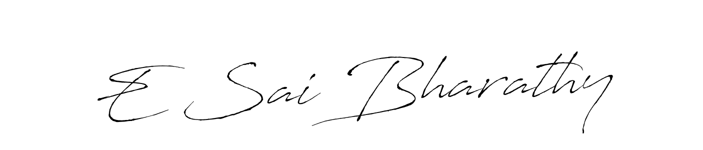 Similarly Antro_Vectra is the best handwritten signature design. Signature creator online .You can use it as an online autograph creator for name E Sai Bharathy. E Sai Bharathy signature style 6 images and pictures png