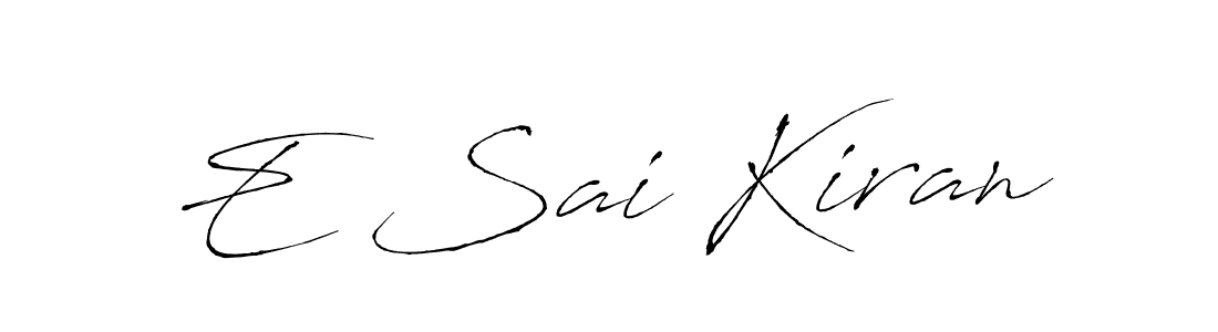 Make a beautiful signature design for name E Sai Kiran. Use this online signature maker to create a handwritten signature for free. E Sai Kiran signature style 6 images and pictures png