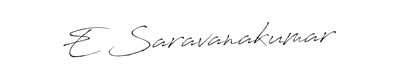 How to make E Saravanakumar signature? Antro_Vectra is a professional autograph style. Create handwritten signature for E Saravanakumar name. E Saravanakumar signature style 6 images and pictures png