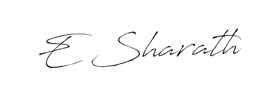 Also we have E Sharath name is the best signature style. Create professional handwritten signature collection using Antro_Vectra autograph style. E Sharath signature style 6 images and pictures png