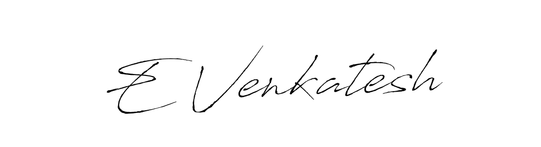 This is the best signature style for the E Venkatesh name. Also you like these signature font (Antro_Vectra). Mix name signature. E Venkatesh signature style 6 images and pictures png