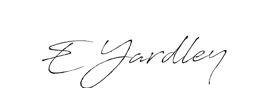 E Yardley stylish signature style. Best Handwritten Sign (Antro_Vectra) for my name. Handwritten Signature Collection Ideas for my name E Yardley. E Yardley signature style 6 images and pictures png