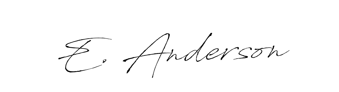 Create a beautiful signature design for name E. Anderson. With this signature (Antro_Vectra) fonts, you can make a handwritten signature for free. E. Anderson signature style 6 images and pictures png