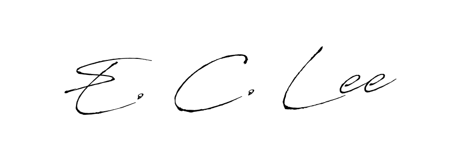 Also You can easily find your signature by using the search form. We will create E. C. Lee name handwritten signature images for you free of cost using Antro_Vectra sign style. E. C. Lee signature style 6 images and pictures png