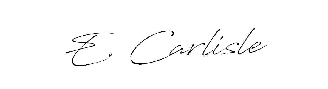 Use a signature maker to create a handwritten signature online. With this signature software, you can design (Antro_Vectra) your own signature for name E. Carlisle. E. Carlisle signature style 6 images and pictures png