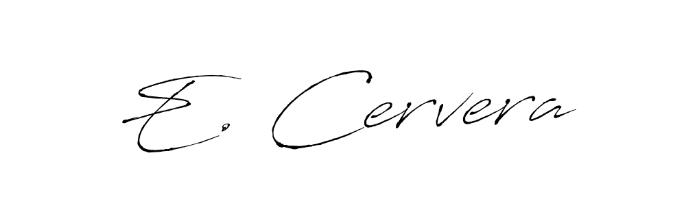 E. Cervera stylish signature style. Best Handwritten Sign (Antro_Vectra) for my name. Handwritten Signature Collection Ideas for my name E. Cervera. E. Cervera signature style 6 images and pictures png