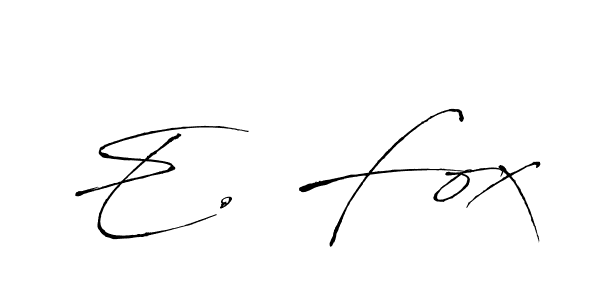 Similarly Antro_Vectra is the best handwritten signature design. Signature creator online .You can use it as an online autograph creator for name E. Fox. E. Fox signature style 6 images and pictures png