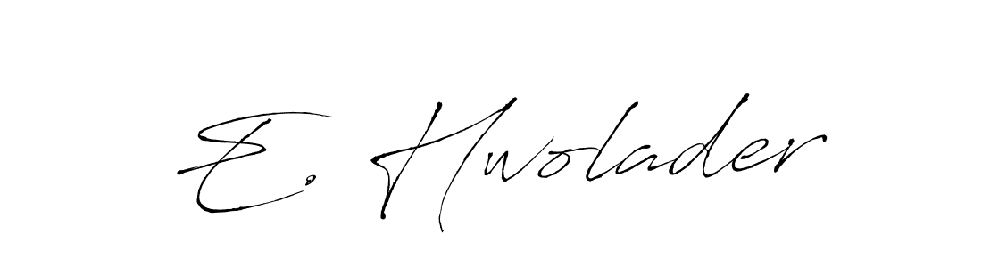 Similarly Antro_Vectra is the best handwritten signature design. Signature creator online .You can use it as an online autograph creator for name E. Hwolader. E. Hwolader signature style 6 images and pictures png