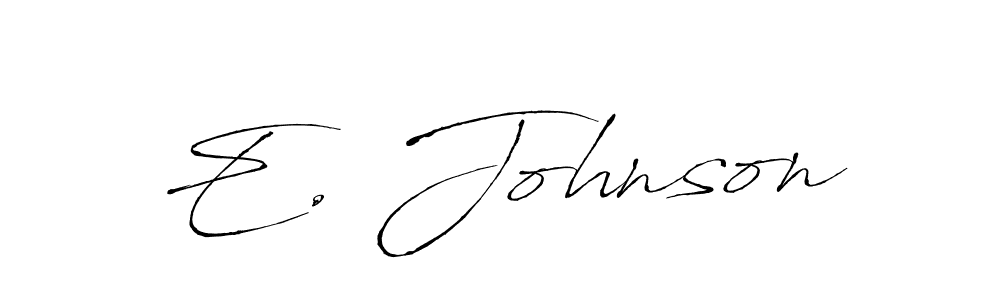 Also You can easily find your signature by using the search form. We will create E. Johnson name handwritten signature images for you free of cost using Antro_Vectra sign style. E. Johnson signature style 6 images and pictures png