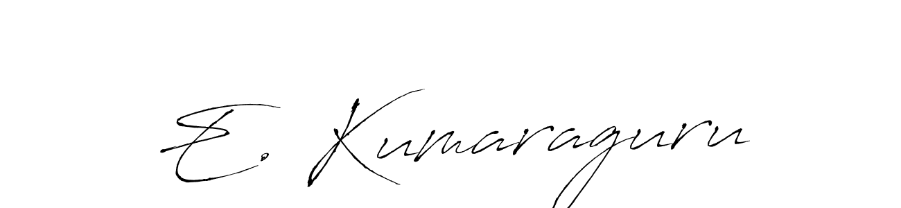 E. Kumaraguru stylish signature style. Best Handwritten Sign (Antro_Vectra) for my name. Handwritten Signature Collection Ideas for my name E. Kumaraguru. E. Kumaraguru signature style 6 images and pictures png