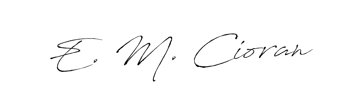 Here are the top 10 professional signature styles for the name E. M. Cioran. These are the best autograph styles you can use for your name. E. M. Cioran signature style 6 images and pictures png