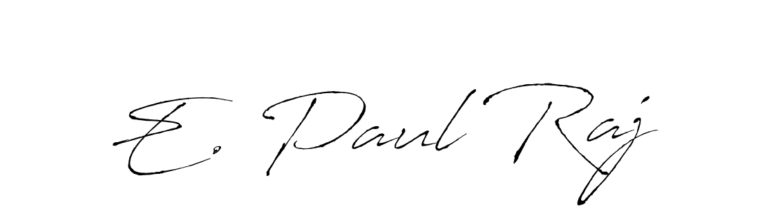 Also we have E. Paul Raj name is the best signature style. Create professional handwritten signature collection using Antro_Vectra autograph style. E. Paul Raj signature style 6 images and pictures png