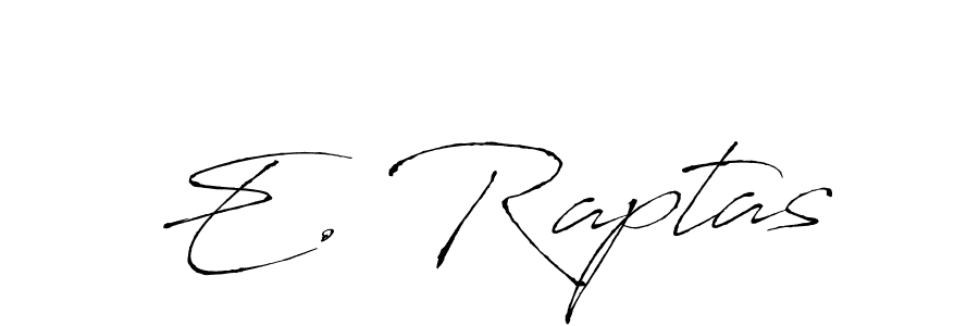 It looks lik you need a new signature style for name E. Raptas. Design unique handwritten (Antro_Vectra) signature with our free signature maker in just a few clicks. E. Raptas signature style 6 images and pictures png