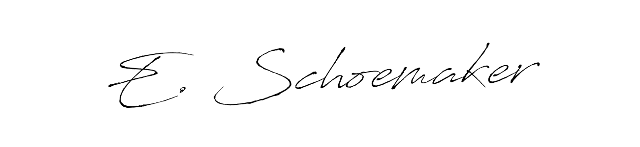 You should practise on your own different ways (Antro_Vectra) to write your name (E. Schoemaker) in signature. don't let someone else do it for you. E. Schoemaker signature style 6 images and pictures png