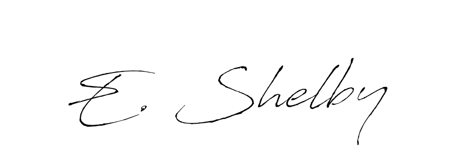 You should practise on your own different ways (Antro_Vectra) to write your name (E. Shelby) in signature. don't let someone else do it for you. E. Shelby signature style 6 images and pictures png