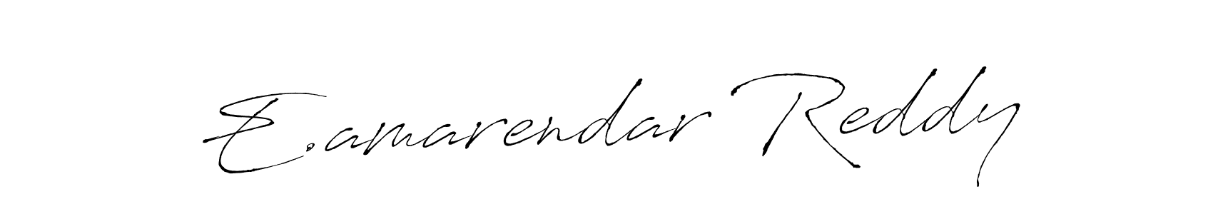 You should practise on your own different ways (Antro_Vectra) to write your name (E.amarendar Reddy) in signature. don't let someone else do it for you. E.amarendar Reddy signature style 6 images and pictures png