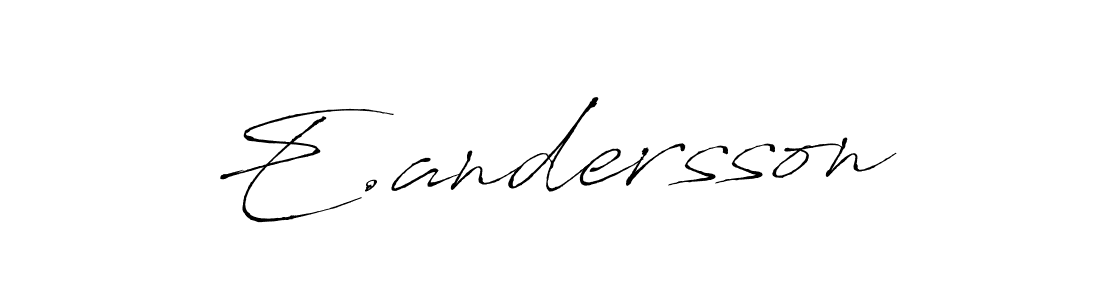 How to Draw E.andersson signature style? Antro_Vectra is a latest design signature styles for name E.andersson. E.andersson signature style 6 images and pictures png